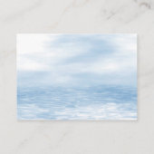 Blue Elephant Hot Air Ballon Babydusche Begleitkarte (Rückseite)