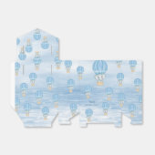 Blue Elephant Hot Air Balloon Gefälligkeitsbox Geschenkschachtel (Ungefaltet)