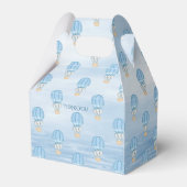 Blue Elephant Hot Air Balloon Gefälligkeitsbox Geschenkschachtel (Rückseite)
