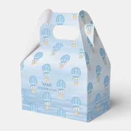 Blue Elephant Hot Air Balloon Gefälligkeitsbox Geschenkschachtel