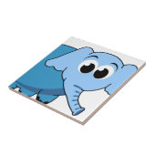 Blue Elephant Keramik Tile Fliese (Seite)