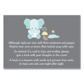 BLUE ELEPHANT KLEINE BIRD BOOK REQEUST CARD TISCHNUMMER (Vorderseite)