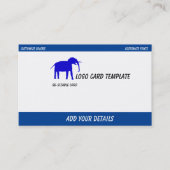 Blue Elephant Logo Visitenkarte (Vorderseite)