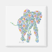 Blue Elephant Magnet (Vorne)