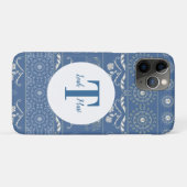 Blue Elephant Mandala Case-Mate iPhone Hülle (Rückseite (Horizontal))
