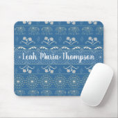 Blue Elephant Mandala Mousepad (Mit Mouse)