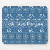 Blue Elephant Mandala Mousepad (Vorne)