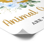 Blue Elephant Moon schätzt, wie viele Tierschnäppe Poster (Ecke)