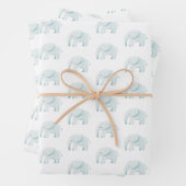 Blue Elephant Niedlich Boy Baby Shooter Baby Boy Geschenkpapier Set (Beispiel)