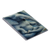 Blue Elephant Notebook Notizblock (Rechte Seite)