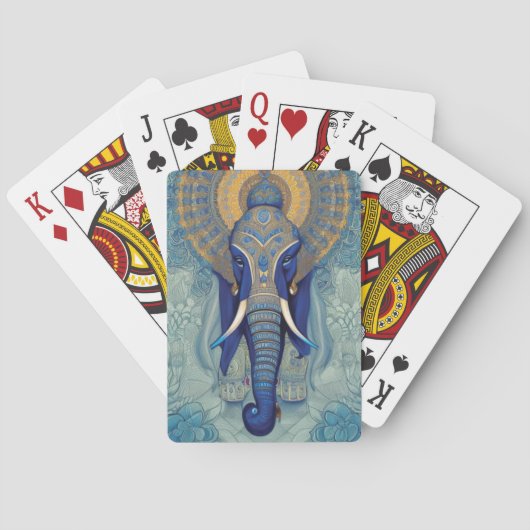 Blue Elephant Playing Cards Spielkarten (Rückseite)