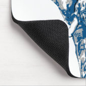 Blue Elephant - Pop Art Style & Posterized Mousepad (Ecke)