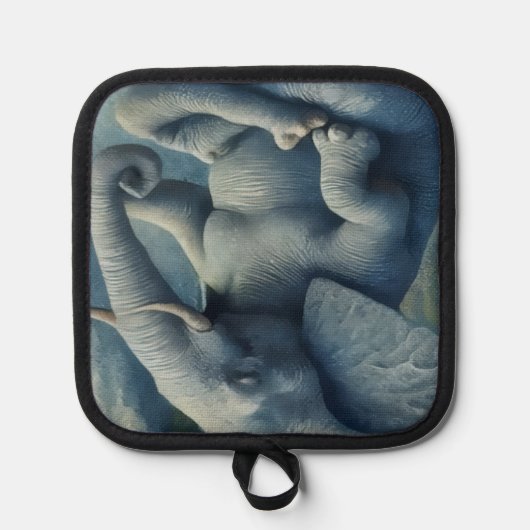 Blue Elephant Topflappen (Vorderseite)