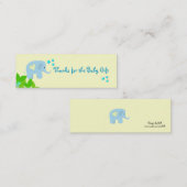 Blue Elephant Vielen Dank Mini Visitenkarte (Vorne/Hinten)