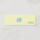 Blue Elephant Vielen Dank Mini Visitenkarte (Rückseite)