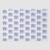 Blue Elephant Watercolor Seidenpapier (Vorderseite)