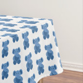 Blue Elephants Baby Dusche Tischdecke (Beispiel)