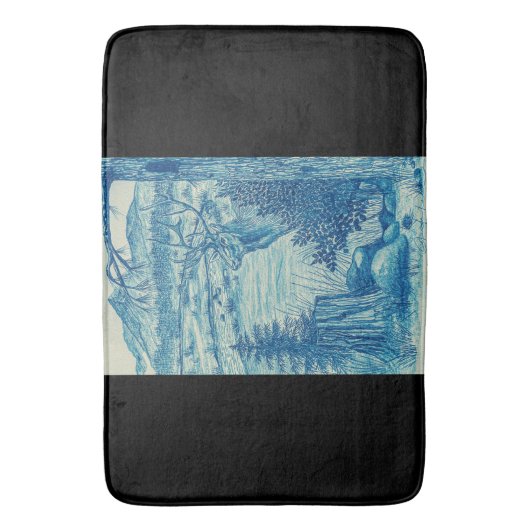 Blue Elk Mat Badematte (Vorderseite Vertikal)