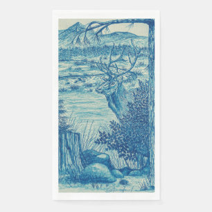 Blue Elk Napkin Serviette