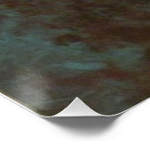 "Blue Elvis", by David C Brannon Poster (Ecke)