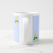 Blue Emerson Quote Jumbo-Tasse (Rückseite)