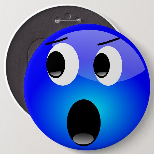 Blue Emoji Button (Vorne & Hinten)