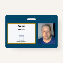 Blue Employee ID Abzeichen Ausweis