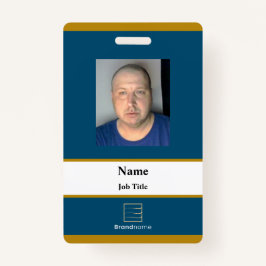 Blue Employee ID Abzeichen Ausweis