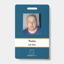 Blue Employee ID Abzeichen Ausweis