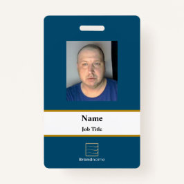 Blue Employee ID Abzeichen Ausweis