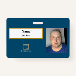 Blue Employee ID Abzeichen Ausweis