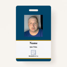 Blue Employee ID Abzeichen Ausweis