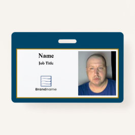 Blue Employee ID Abzeichen Ausweis