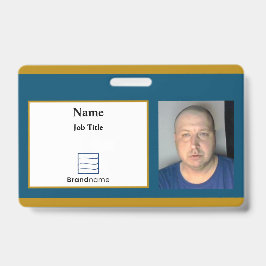 Blue Employee ID Abzeichen Ausweis