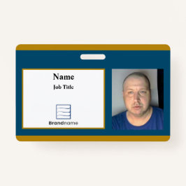 Blue Employee ID Abzeichen Ausweis