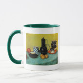 Blue Enamel Coffee Pott von Vincent van Gogh Tasse (Links)