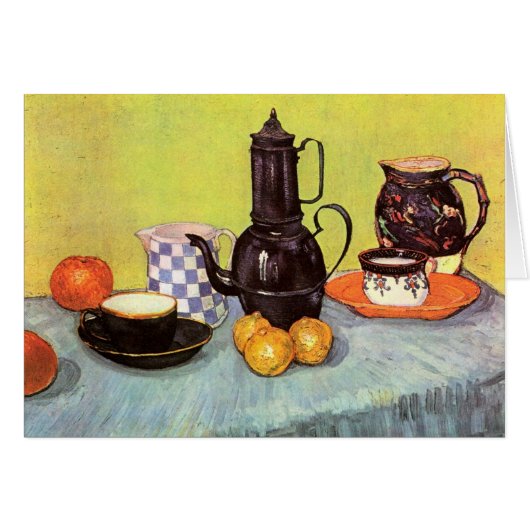 Blue Enamel Coffeepot von Vincent van Gogh (Vorderseite (Horizontal))