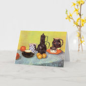 Blue Enamel Coffeepot von Vincent van Gogh Karte (Gelbe Blume)