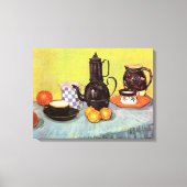 Blue Enamel Coffeepot von Vincent van Gogh Leinwanddruck (Vorderseite)