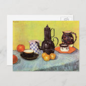 Blue Enamel Coffeepot von Vincent van Gogh Postkarte (Vorne/Hinten)