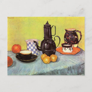 Blue Enamel Coffeepot von Vincent van Gogh Postkarte