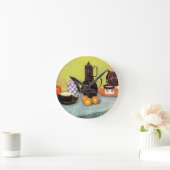 Blue Enamel Coffeepot von Vincent van Gogh Runde Wanduhr (Zuhause)