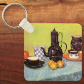 Blue Enamel Coffeepot von Vincent van Gogh Schlüsselanhänger (Vorderseite)