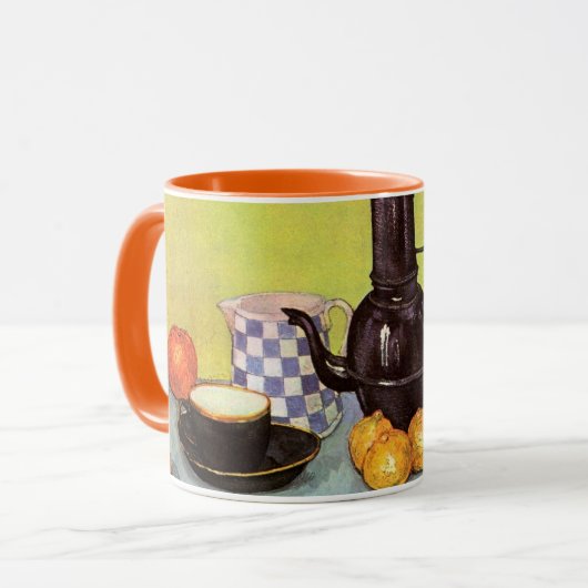 Blue Enamel Coffeepot von Vincent van Gogh Tasse (Vorderseite Links)