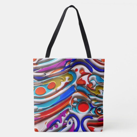 Blue Enamel Tote Bag Tasche (Vorderseite)