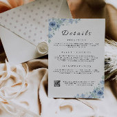 Blue Enclosure Card - Die Details Hochzeit Einladung