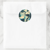 BLUE ENIGMA RUNDER AUFKLEBER (Tasche)
