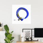 Blue Enso Poster (Heimbüro)