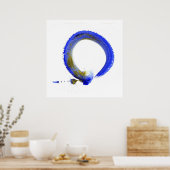 Blue Enso Poster (Küche)