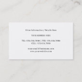 Blue Equalizer Visitenkarte (Rückseite)